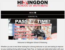 Tablet Screenshot of hillingdonschoolofmotoring.co.uk